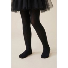 Le Mabelle Siyah Kız Çocuk Koton Külotlu Çorap