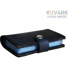 Kuvark Çok Bölmeli Kartlık - Kartvizit | %100 El Yapımı | %100 Hakiki Deri | Kaliteli ve Şık Tasarım