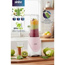 PremiumPort 300W Smoothie Blender ve 570 ml Pembe Tritan Sporcu Matara