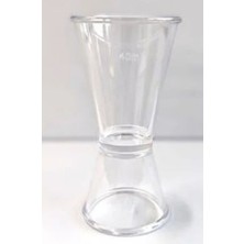 Teknotrust Şeffaf Polikarbon Jigger 20/40 Ml, Profesyonel Mutfak ve Bar Aksesuarı