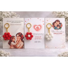 Umut Hediyecilik Anneler Günü Hediyesi Papatya Anahtarlık 10ADET