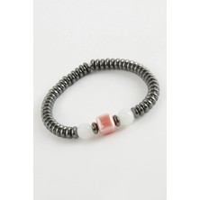 Fta Ticaret Cam & Hematit Doğaltaş Bileklik RSBİJ34-ESRDNS