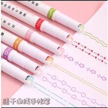 Şerit Desenli 6 Lı Renkli Kalem Bic