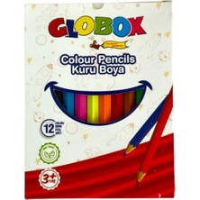 Globox 3670 12 Renk Kısa Kuru Boya 12'li