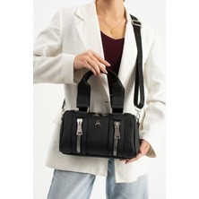 MEGA Silindir Model Kadın Çanta – El, Omuz ve Çapraz Askılı Günlük Çanta