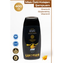 Misk Kolajen & Keratin Saç Bakım Şampuanı 400 ml – Onarıcı & Güçlendirici, Vitamin E ile Nemlendirici