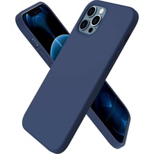 Mey Ithalat  iPhone 12 Pro Kılıf First Silikon - Lacivert