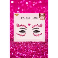 Le Mabelle Pembe Kalp Model Kız Çocuk Yüz Sticker