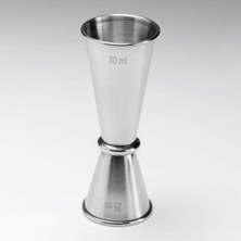 Teknotrust Çiftli 2.5/5 cl Jigger ile Ölçüm Kolaylığı Sağlar