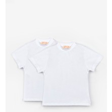 Le Mabelle Beyaz Beyaz Penye 2'li Basic Tişört Paketi