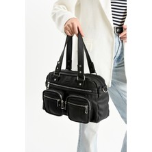 MEGA Kadın Omuz Çantası – Çok Cepli Büyük Boy El ve Kol Çantası