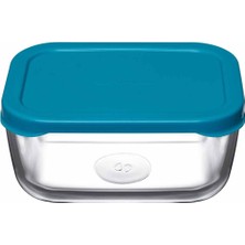 Paşabahçe Snow Box Saklama Kabı Mavi 420 cc - 1 Adet