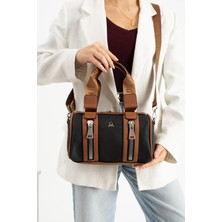 MEGA Silindir Model Kadın Çanta – El, Omuz ve Çapraz Askılı Günlük Çanta