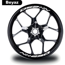 Allivo Cf Moto Nk 250 Jant Içi 8 Adet Sticker Beyaz