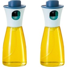 3b Trend 2 Adet 220 ml Çok Amaçlı Zeytinyağı Soya Sosu Sirke Spreyli Cam Şişe