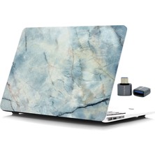 McStorey Macbook Air M1 Kılıf 13INÇ MARBLE11NL Touchıdli M1 Air A2337 A2179 A1932 ile Uyumlu