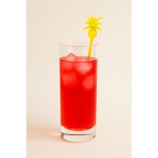 PremiumPort Renkli Kokteyl Karıştırma Çubuğu Ananas, 50 Adet, 20 Cm, Parti ve Sunumlar Için