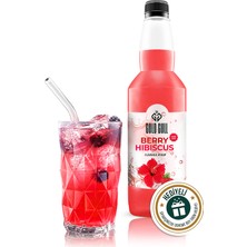 PremiumPort Çiçek Aromalı Hibiskus Konsantre Şurup 700 Ml, Sağlıklı ve Ferahlatıcı