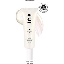 INO Beauty Ruby Gold Işıltılı Nemlendirici Makyaj Bazı ve Yüz Kremi - 50ml SPF15 (Saf Kolajen)