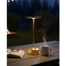 K2 KML112 3 Fonksiyonlu Şarjlı Masa Lambası / Cct / Gold