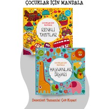 Parodi Yayınları Çocuklar Için Mandala – Hayvanlar Diyarı ve Renkli Taşıtlar - 2’li Set
