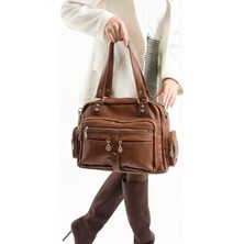 MEGA Geniş Hacimli Çok Bölmeli Kadın Omuz Çantası – Büyük Boy Çapraz Askılı Günlük Çanta