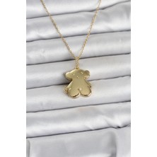 Lowell Home Ieg 316L Çelik Zincir Gold Renk Ayıcık Model Açılabilir Kadın Kolye LWLBJ-RSIEG2346