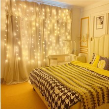 My Best Store  8 Fonksiyonlu Peri Perde LED Uzaktan Kumandalı Günışığı Perde Peri LED (3 mt x 3 Mt)