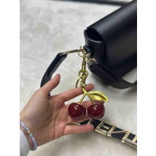 Nues Ithal Kalite Kiraz Charm / Çanta Aksesuarı