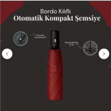 Herşey Trend Herşeytrend Bordo Kılıflı Otomatik Kompakt Şemsiye