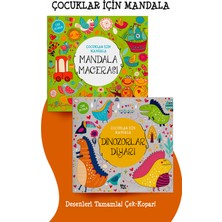 Parodi Yayınları Çocuklar Için Mandala - Dinozorlar Diyarı & Mandala Macerası - 2li Set