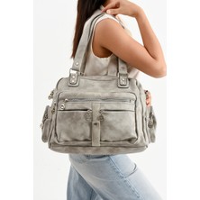 MEGA Geniş Hacimli Çok Bölmeli Kadın Omuz Çantası – Büyük Boy Çapraz Askılı Günlük Çanta