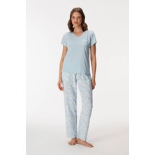 Daniska Anıl 11351 Kadın T-Shirt ve Pantalon Takım