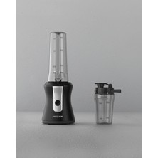 PremiumPort Yüksek Performanslı Siyah-Krom Shake ve Smoothie Blender, Güçlü ve Şık Tasarım