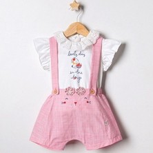 Tongs Baby Şirin Kız Bebek Salopet  / Tulum (Tişört Dahil)