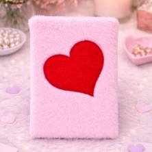 My Best Store Kalpli Pembe Peluş Defter