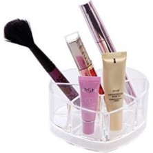 My Best Store Ieg™  Kozmetik Makyaj Malzemesi Düzenleyici Kalpli Akrilik Organizer