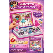 Denapcal Manyetik Kıyafet Giydirme Oyunu Kız Çocuk Kombin Yapma ve Dikkat Geliştirme Seti 62 Parça