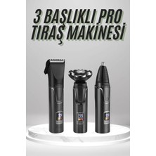SHC4200 Dijital Göstergeli 3 Başlıklı Tıraş Makinesi Islak Kuru Öncesi Günlük