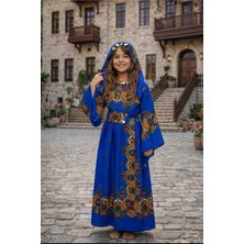 Yöresel Hamavi Çocuk Elbise (Şal ve Kuşak Birlikte) Mezuniyet 23 Nisan Çocuk Kaftan Çoçuk Abiye