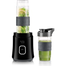Arzum Pratik 600W Kişisel Blender, 570ML Hazne ve 400ML Şişe Siyah