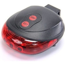 My Best Store Ieg™  Çok Fonksiyonlu Pilli Bisiklet LED Lazer Işığı Arka Stop Lambası