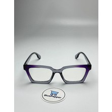 Mesta | Mavi Işık Filtreli Degrade Renk Ekran Gözlüğü Optik Uyumlu Camları Değişebilir 50 Ekartman