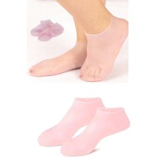 My Best Store 1 Çift Silikon Jel Topuk Nemlendirici Çorap Ayak Bakımı Çatlama Koruyucu Krem Çorabı