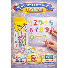 Denapcal Manyetik Blok Sayılar Kartları Eğitici Manyetik Rakam Seti 3 Yaş+ Sayı Oyunu