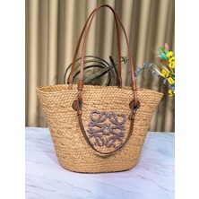 Ges Shop Kadın Hasır Plaj Günlük Çanta