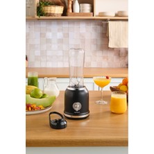 PremiumPort Portatif Şık Kişisel Smoothie Blender Siyah, Hızlı ve Kolay Kullanım