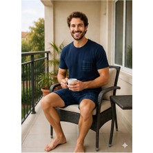 Sude Homewear Sude Erkek Kısa Kol(Yazlık) Şortlu Pijama Takımı