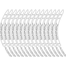 Allivo Bajaj Dominar 400 Dış Jant Şeridi Motosiklet Sticker Etiket Modeli