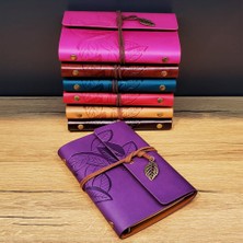 My Best Store Yaprak Desenli Deri Defter Asorti
